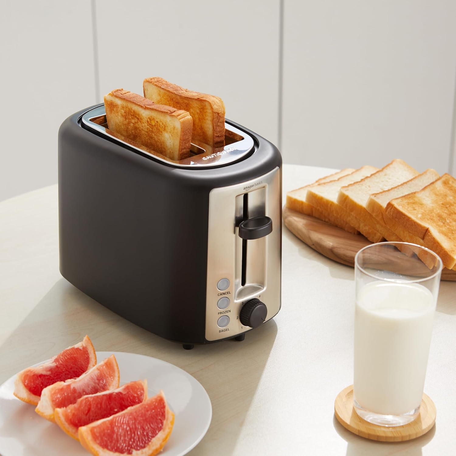 Basics 2 Slice Toaster, With 6 Browning Settings