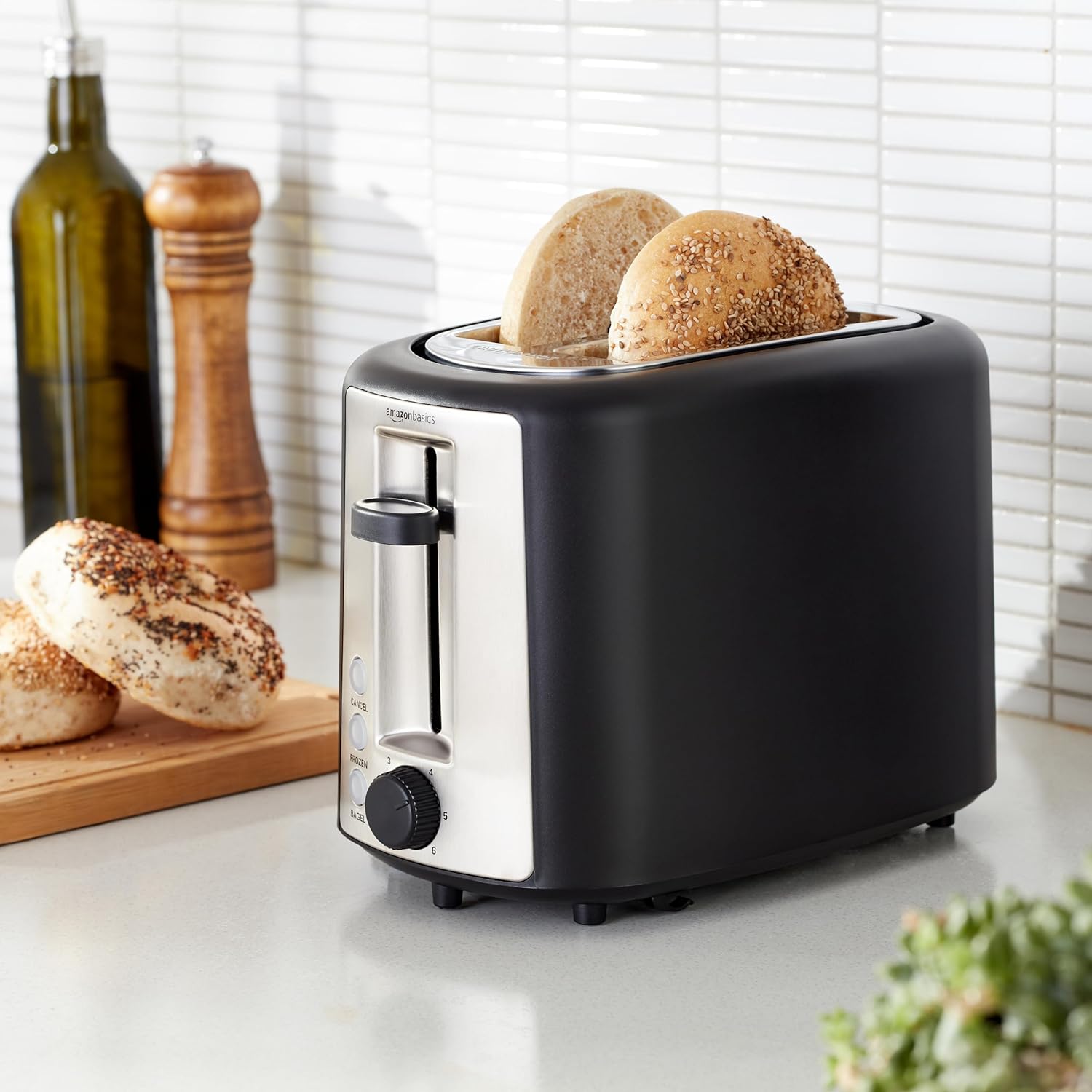 Basics 2 Slice Toaster, With 6 Browning Settings